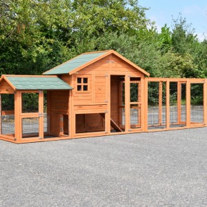 Chickencoop Holiday Medium with run Space and Functional 449x87x151cm