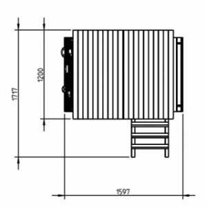 Play equipment Belvedere 120 | surface dimensions