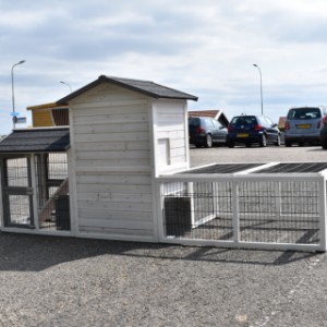 Have a look on the backside of rabbit hutch Double Small