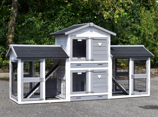 Chickencoop Double Small with 2 runs 239x72x121cm