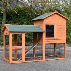 Chickencoop Prestige Large with run on the left side 240x100x181cm