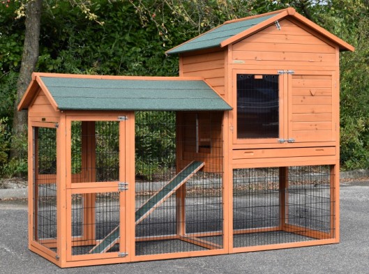 Chickencoop Prestige Large with run on the left side 240x100x181cm