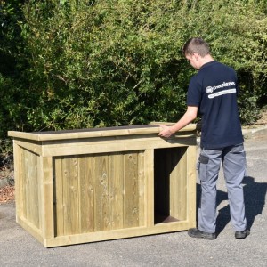 The dog house Block 3 is suitable for medium till large sized dogs