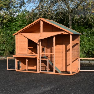Wooden chickencoop Holiday Large has many doors