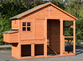 Chickencoop Holiday Large with laying nest 265x93x195cm