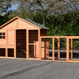 The rabbit hutch Holiday Large is provided with the run Functional