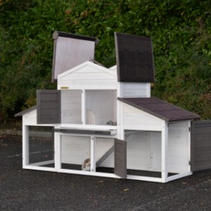 The rabbit hutch Annemieke is provided with large doors