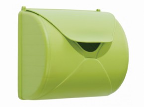 Plastic letter box • lime green