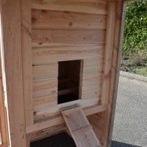 The chickencoop Flex 3.2 has an opening of 25x45cm