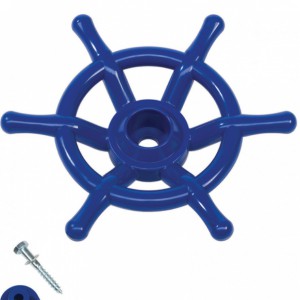 The blue steering wheel will be delivered including fixing material