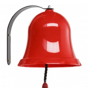 The nice bell is made of injection moulded plastic