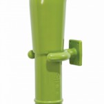 The lime green periscope is easy to install