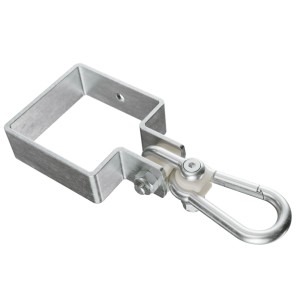 Swing hook with carabine - Type Q - Square- 9x9cm