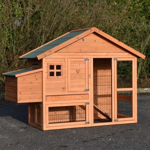 Guinea pig hutch Holiday Small with nesting box 180x73x128cm