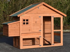 Chickencoop Holiday Small with laying nest 180x73x128cm
