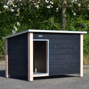 Dog house Loebas · black/Douglas · 185x125x122cm