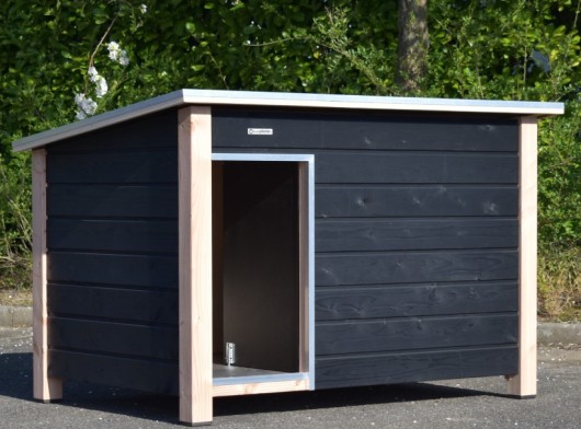 Dog house Loebas · black/Douglas · 185x125x122cm
