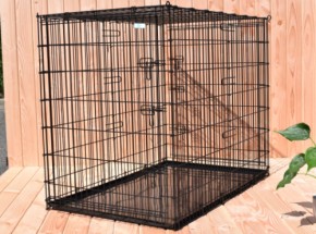 XXL dog crate with 2 doors 136x85x110cm