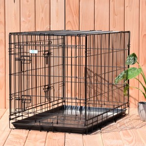 Dog cage Strong 63cm - with 2 doors 93x57x65cm
