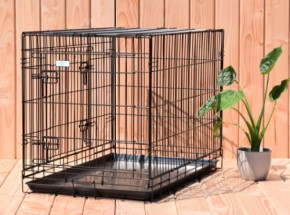 Dog cage Strong 93cm - with 2 doors 93x57x65cm