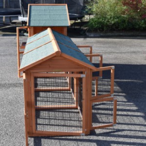 The hutch Holiday Medium offers a lot of space for your chickens