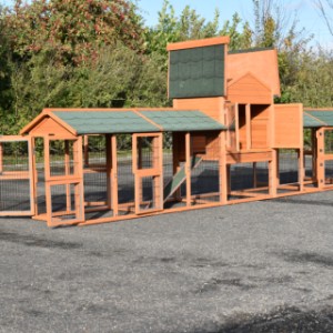 The chickencoop Prestige Medium is provided with many doors