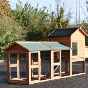 The Prestige Medium rabbit hutch offers plenty of space for your rabbit.