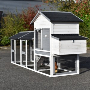 The rabbit hutch Prestige Medium is extended with 2 runs Space