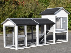 Chickencoop Prestige Medium with 2 runs · 301x91x150cm