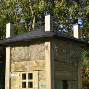 The roof is provided with roofing felt