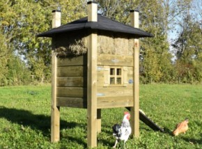 Chickencoop haystack Rosa 114x114x182cm