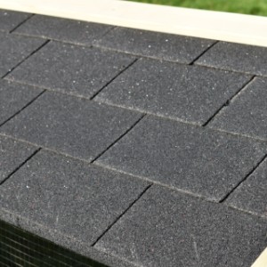 The run is also provided with black roofing felt