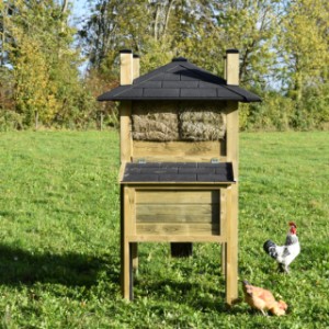 The chickencoop Rosa is made of impregnated wood