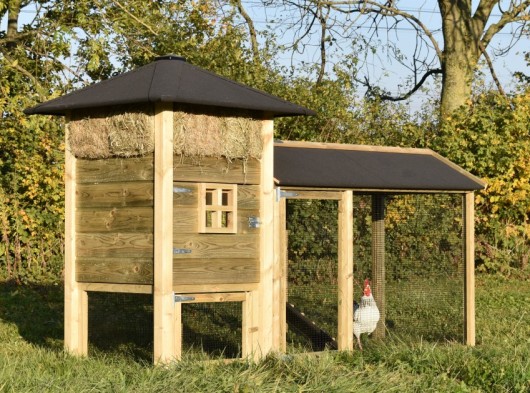 Chickencoop haystack Rosanne with covered run 277x114x180cm