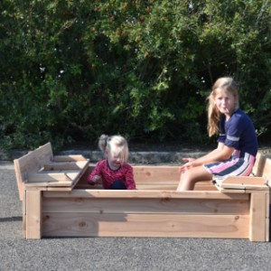 Sandbox Cubic has foldable benches