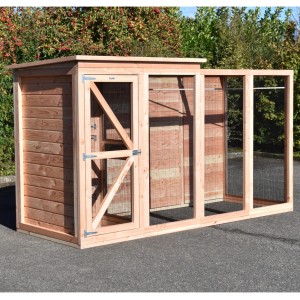 Aviary Flex 4.1+ with porch, sleeping compartments and storage room 347x132x201cm