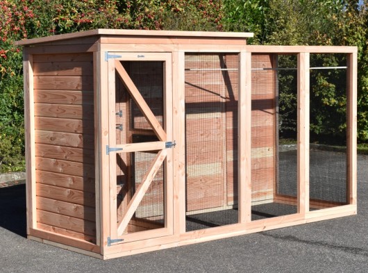 Aviary Flex 4.1+ with porch, sleeping compartments and storage room 347x132x201cm