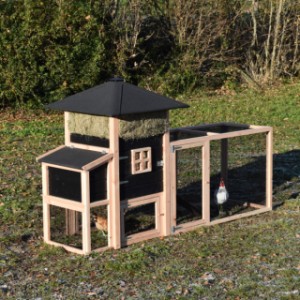 The chickencoop Rosanne with run and laying nest is an acquisition por votre yard!
