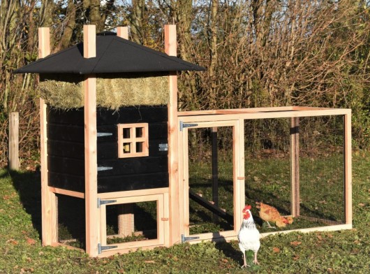 Chickencoop haystack Rosalynn with additional run 272x114x180cm