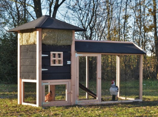 Chickencoop haystack Rosanne with covered run 283x114x180cm