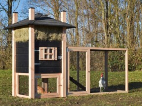 Chickencoop haystack Rosa with additional run 279x114x180cm