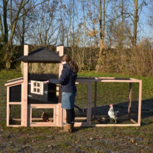 The haystack Rosa is a practical hutch