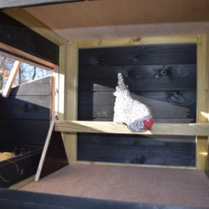 The chickencoop Rosa is provided with a large sleeping compartment