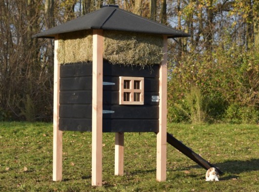 Rabbit hutch haystack Rosanne Douglas/black 114x114x180cm