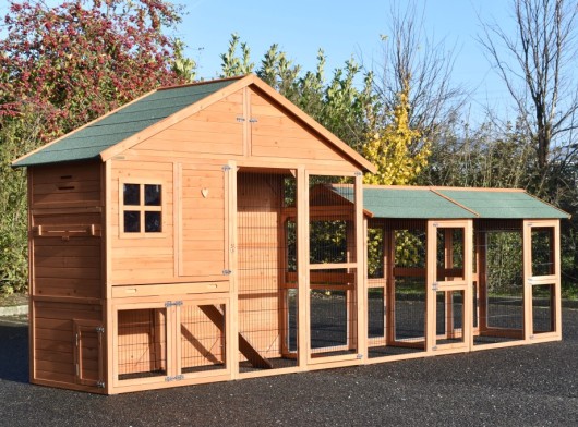 Chickencoop Holiday Large with 2 runs 489x100x195cm