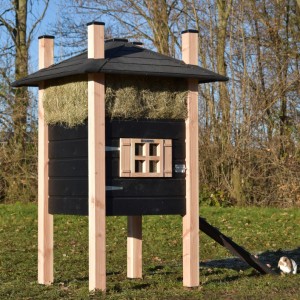 Rabbit hutch haystack Rosa 114x114x180cm