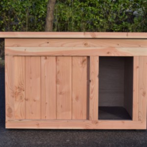 Have a look on the frontside of dog house Block Medium