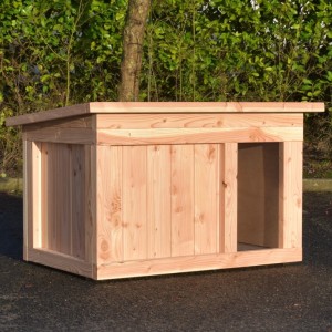 Dog house Block Medium insulated Douglaswood 121x85x78cm