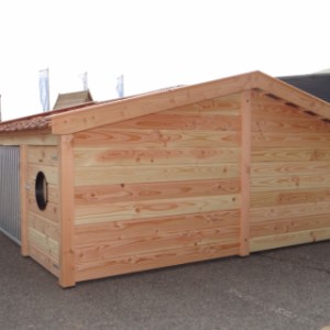 The dog kennel Rex Compart is made of Douglaswood