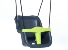 Baby swing Luxe antracite/lime green • with BR-rope